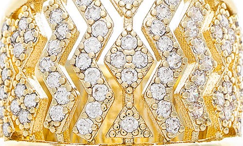 Rivka Friedman Cubic Zirconia Statement Ring