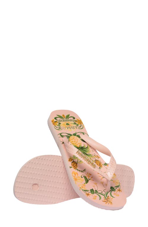 Havaianas X Farm Rio Botanical Beauty Flip Flop In Pink