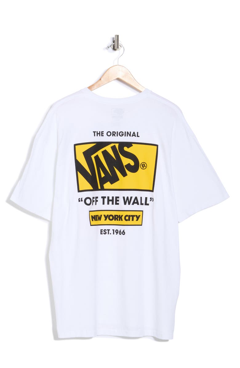 Vans NYC Stacked Logo Graphic T-Shirt, Alternate, color, White