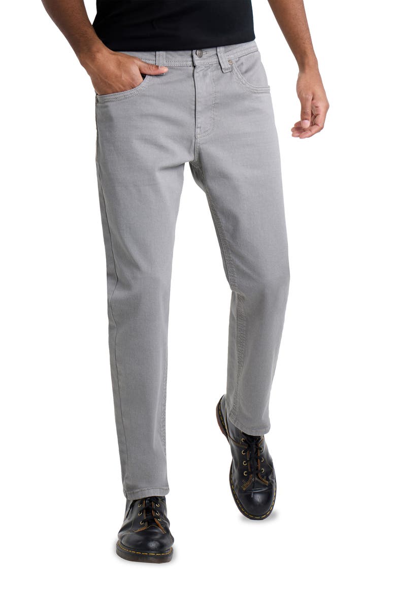 Saddle Stitch Slim Fit Jeans, Alternate, color, LIGHT GREY