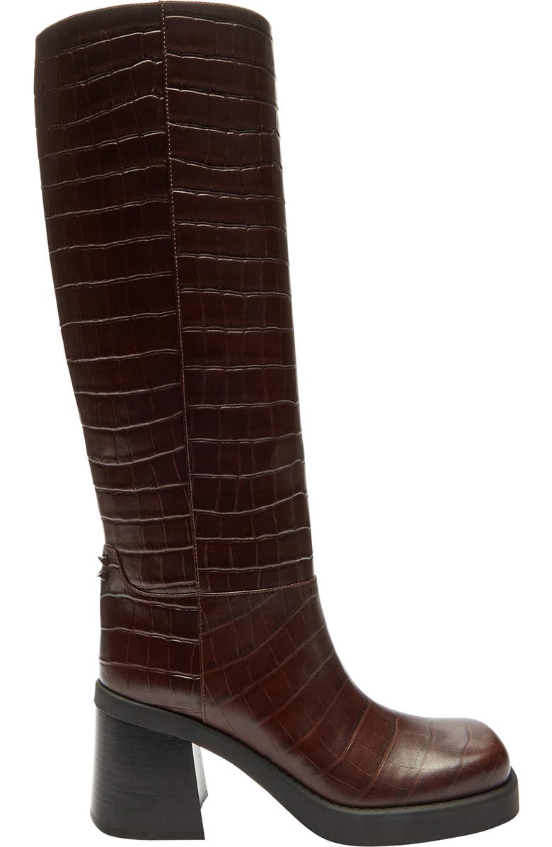 COACH Sculpted C Knee High Boot, Alternate, color, Maple