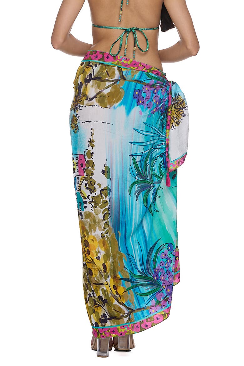 Pareo Convertible Midi Cover-Up Dress, Alternate, color, BLUE