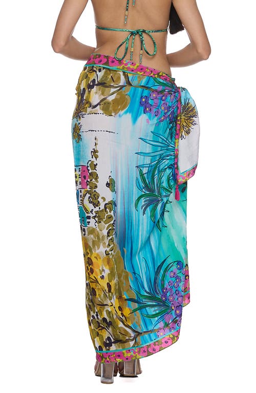 Ranee's Ranees Pareo Convertible Midi Cover-up Dress In Multi