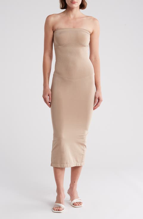 Strapless Knit Maxidress