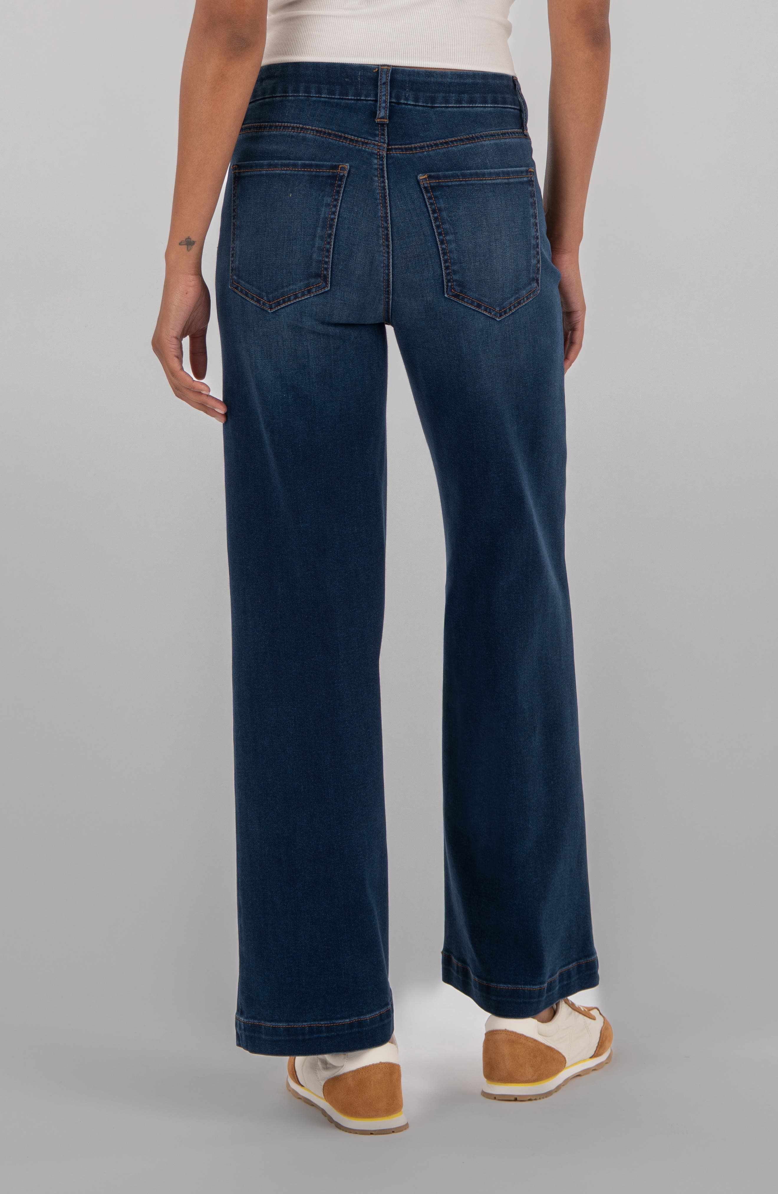 Meg High Rise Patch Pocket Wide Leg Jeans - image 2
