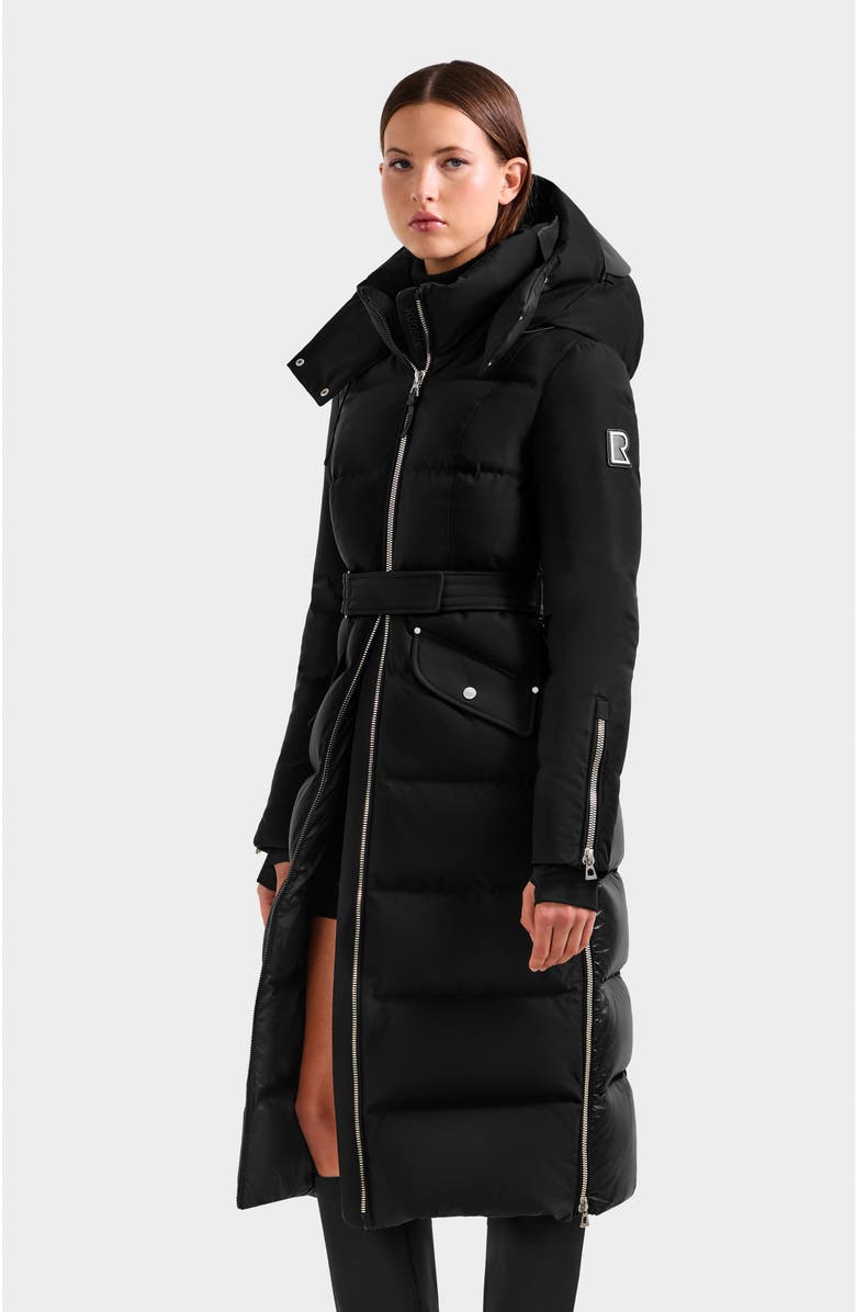 Rudsak Cali Heritage Quilted Maxi Down Puffer, Alternate, color, Black