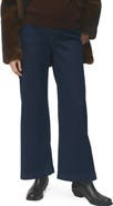 MANGO Over the Bump Wide Leg Maternity Jeans