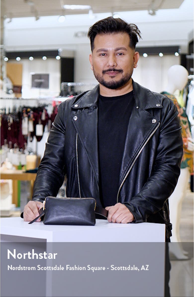 Zip Leather Belt Bag, sales video thumbnail