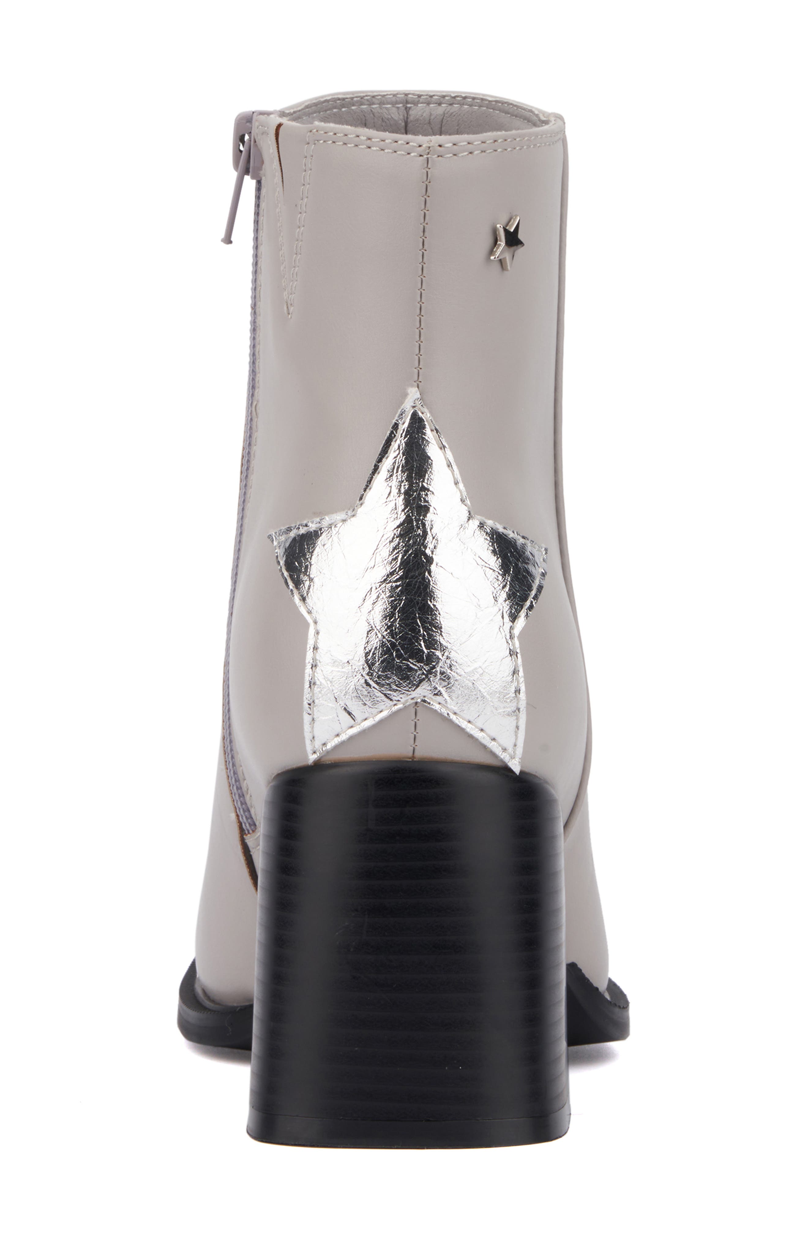 OLIVIA MILLER Star Side Zip Boot, Alternate, color, Grey