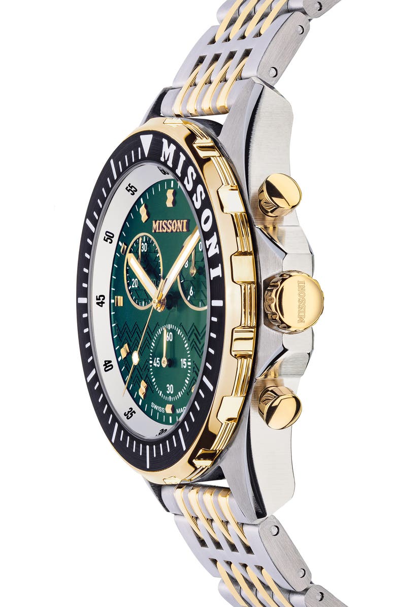 Missoni Urban Chronograph Bracelet Watch, 45mm, Alternate, color,