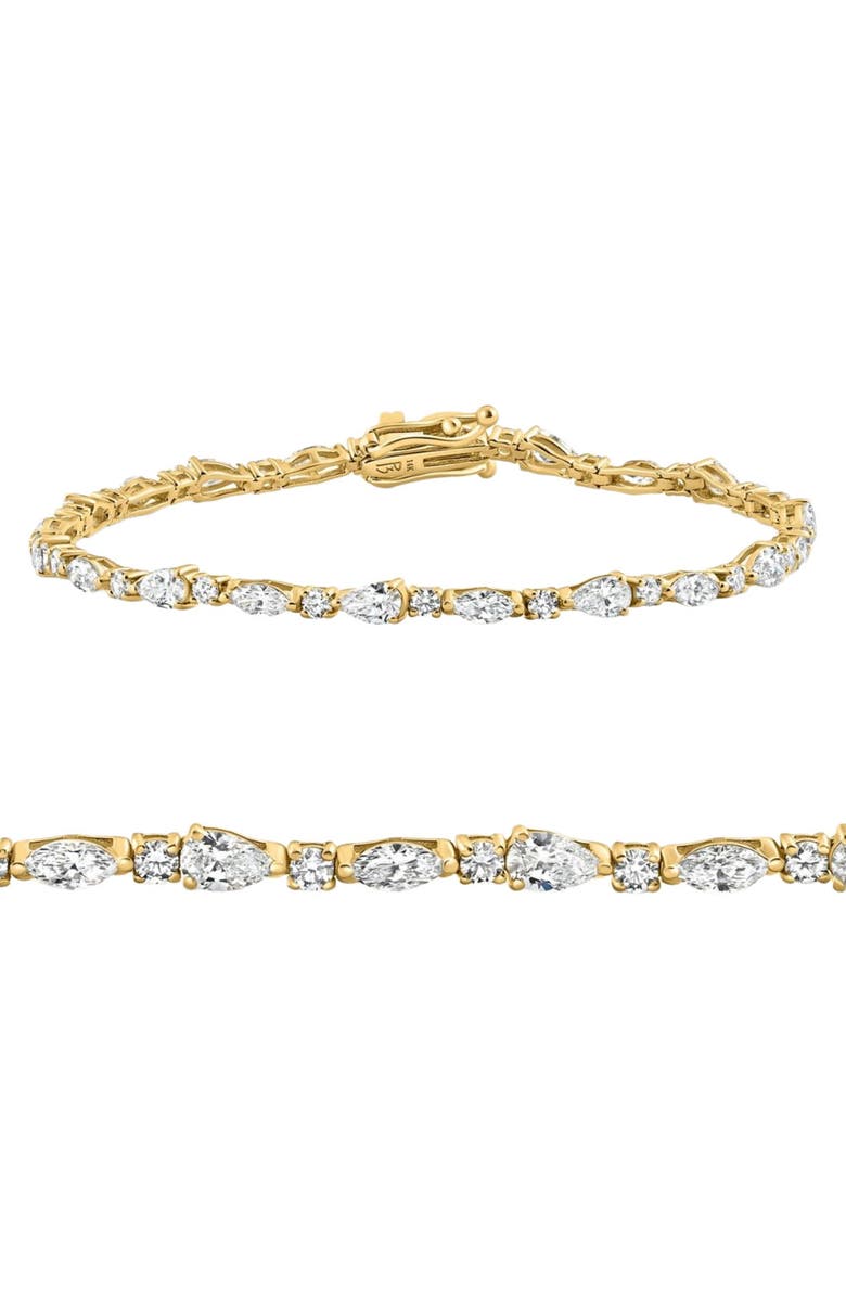 Bliss Diamond 4.10Ct Diamond Angie Tennis Bracelet 14k Gold Lab Grown, Main, color, 