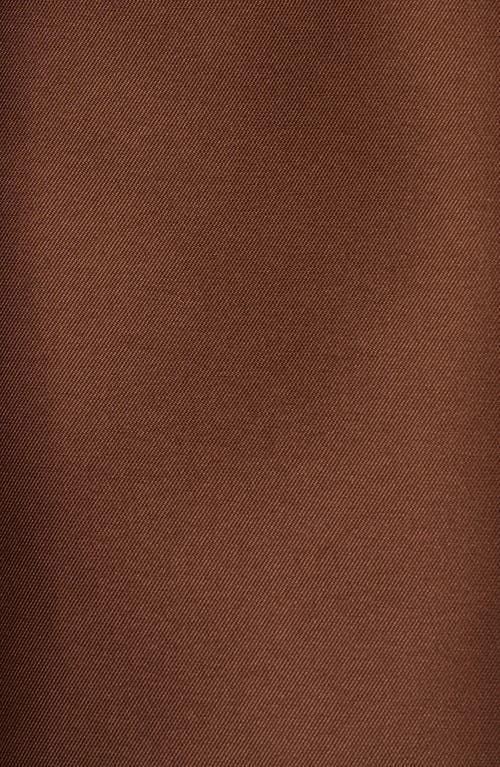 Adrianna Papell Sleeveless Mikado Fit & Flare Midi Dress In Brown