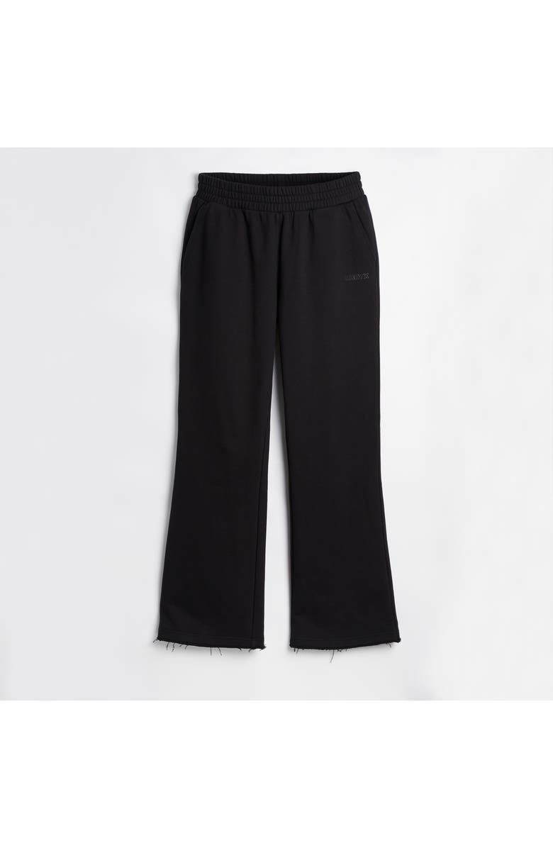 TomboyX French Terry Flare Pant, Alternate, color, Black