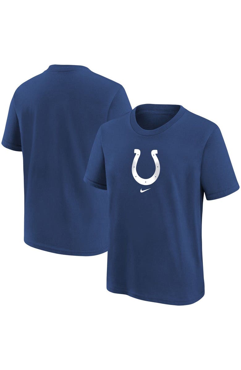 Nike Youth Nike Royal Indianapolis Colts Logo T-Shirt, Alternate, color, Royal