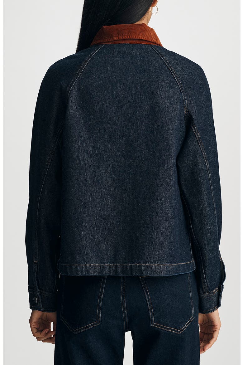 Alix Boxy Denim Chore Jacket, Alternate, color, RINSE CLASSIC BLUE
