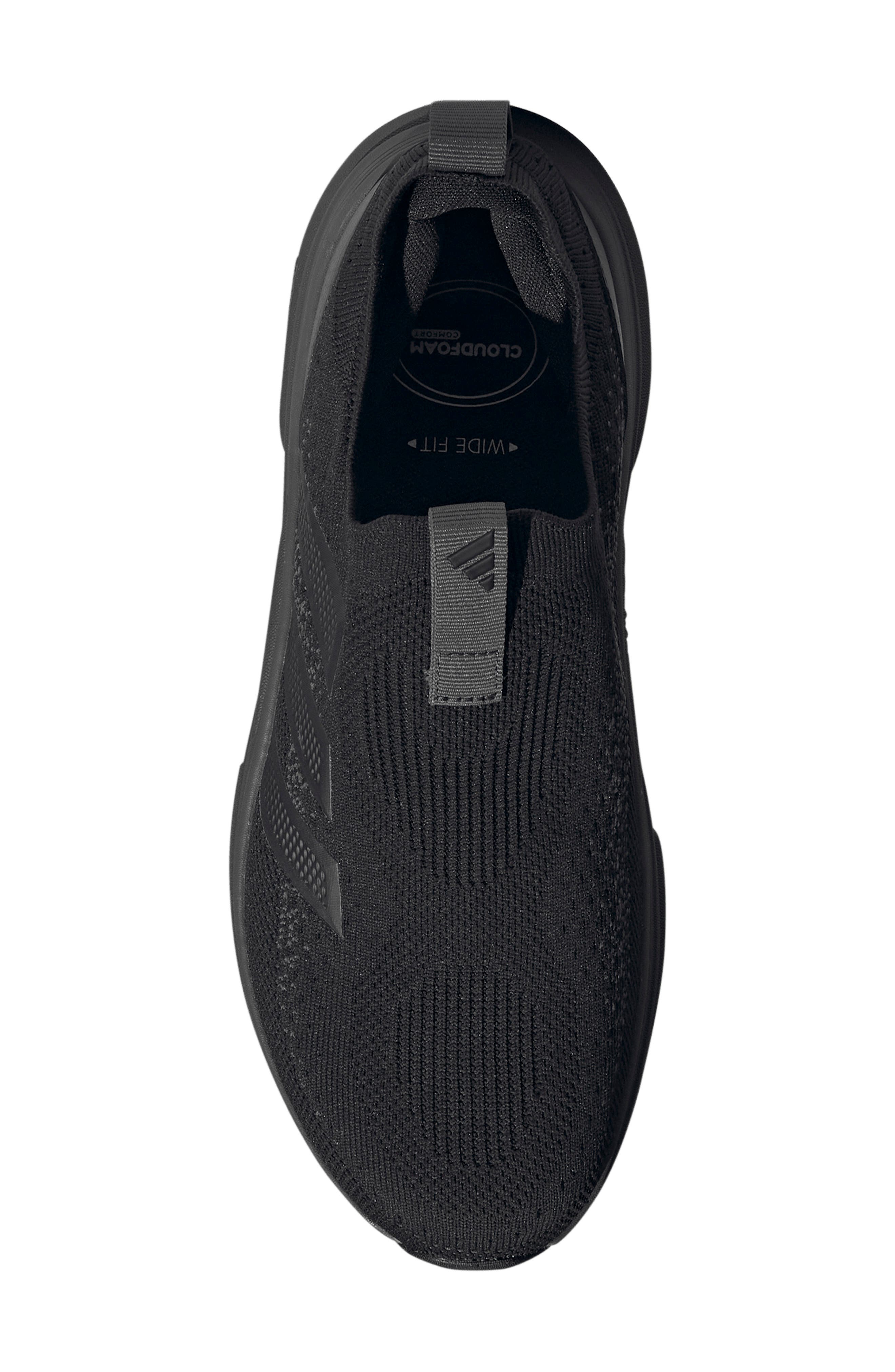 adidas Cloudfoam Cuxxion Slip-On Sneaker, Alternate, color, Core Black/ Carbon/ Grey Six