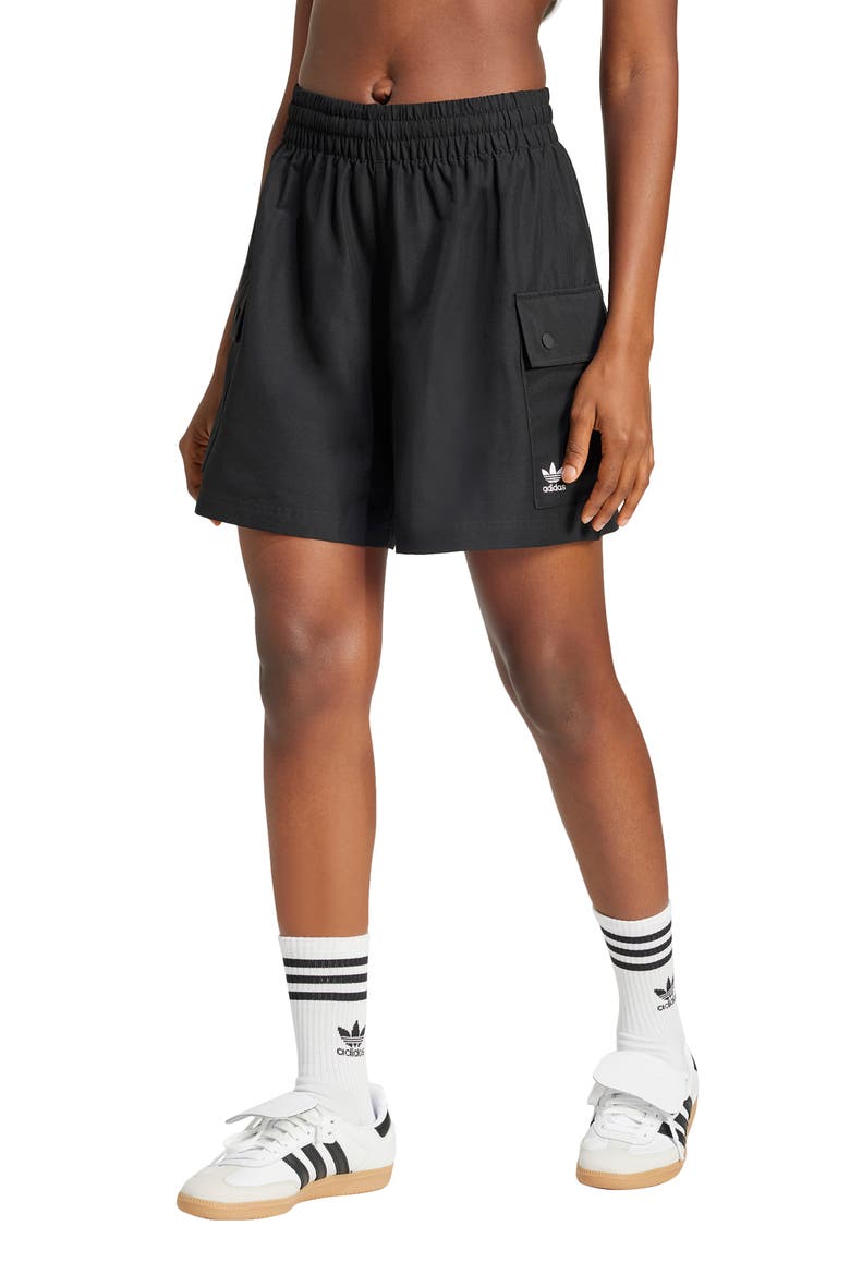 Essentials Cargo Shorts, Main, color, BLACK