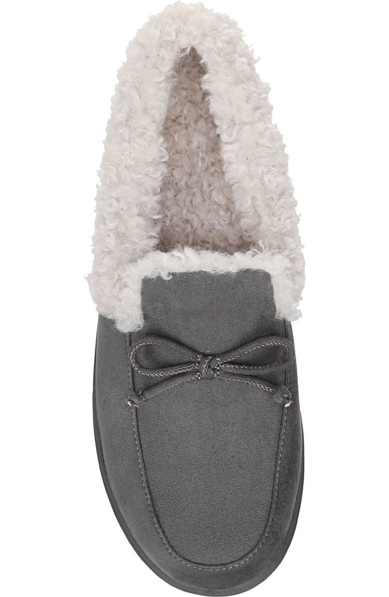 Vionic Claribel Faux Shearling Lined Slipper, Alternate, color, Steel Grey