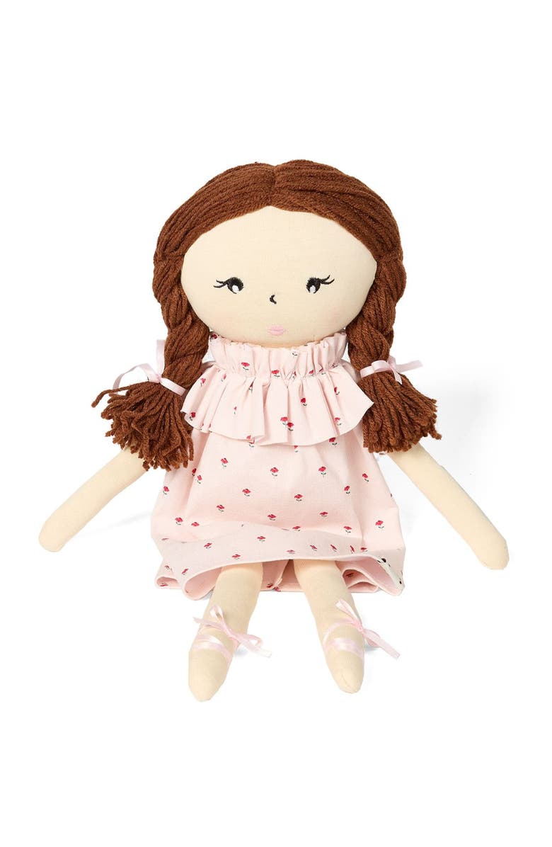 MiniMoi Cynthia Cotton/Linen Dolly, Alternate, color, Pink