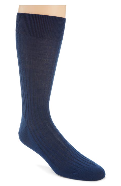 Merino Wool Blend Dress Socks