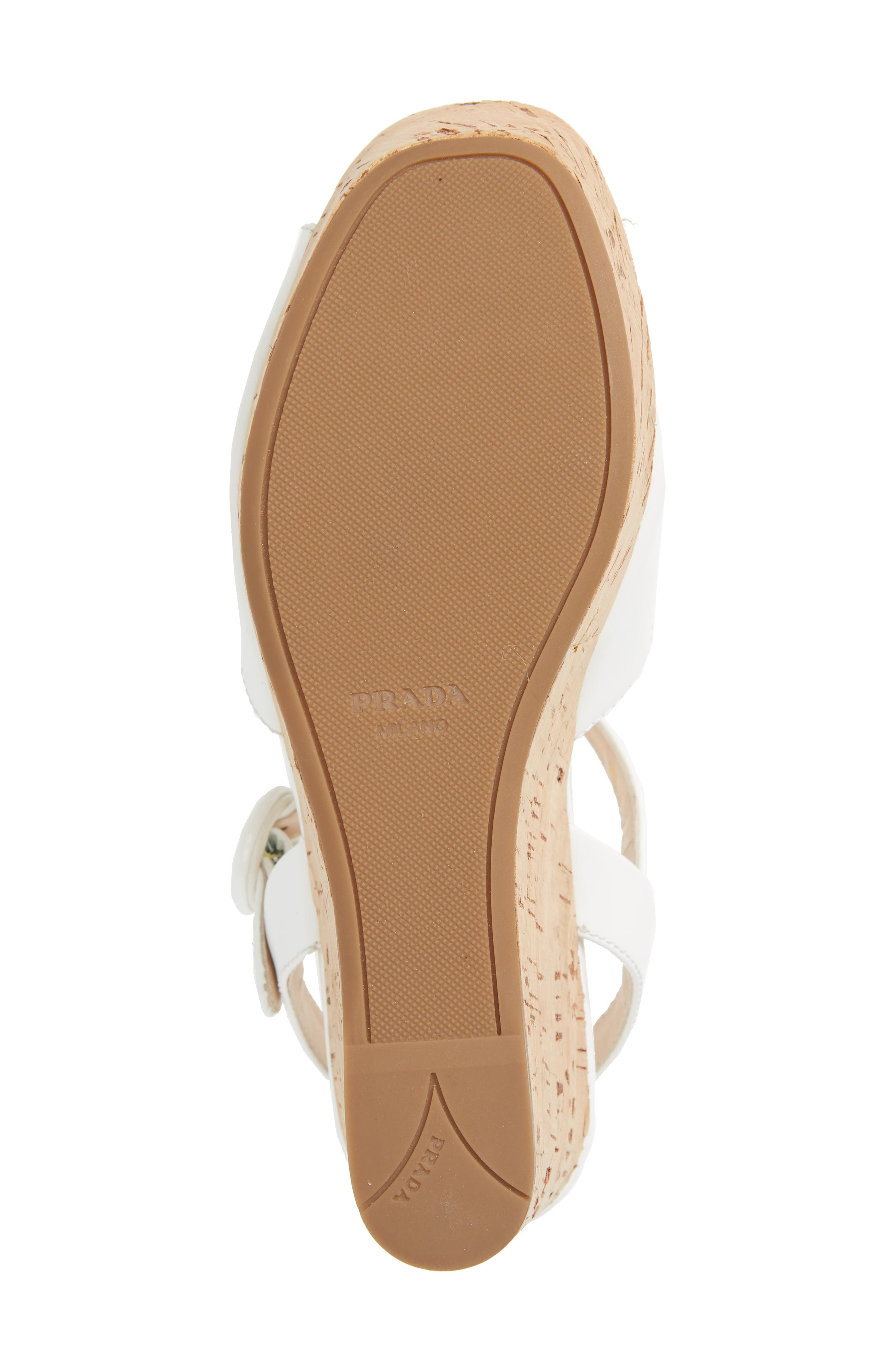 Prada Wedge Platform Sandal, Alternate, color, 