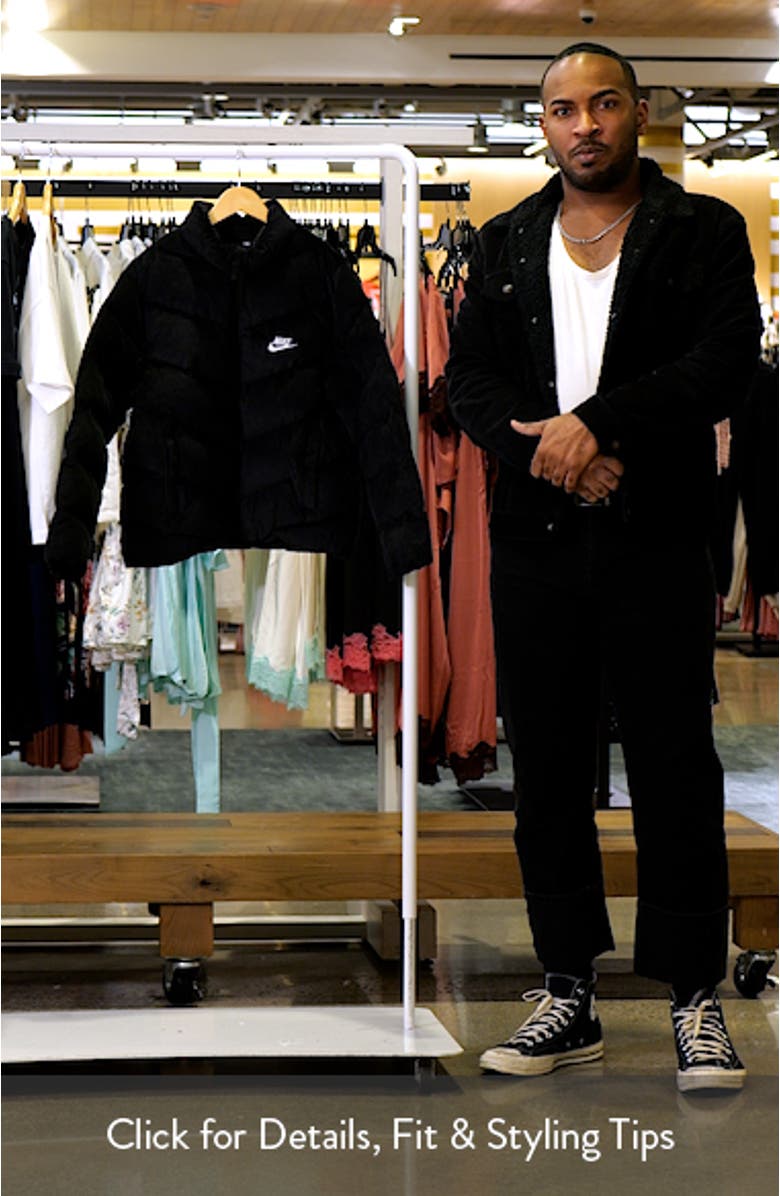 Kids' Swoosh Quilted Corduroy Puffer Jacket, sales video thumbnail