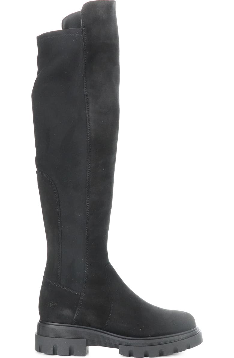 Bos. & Co. Fifth Waterproof Knee High Boot, Alternate, color, Black Suede/ Stretch