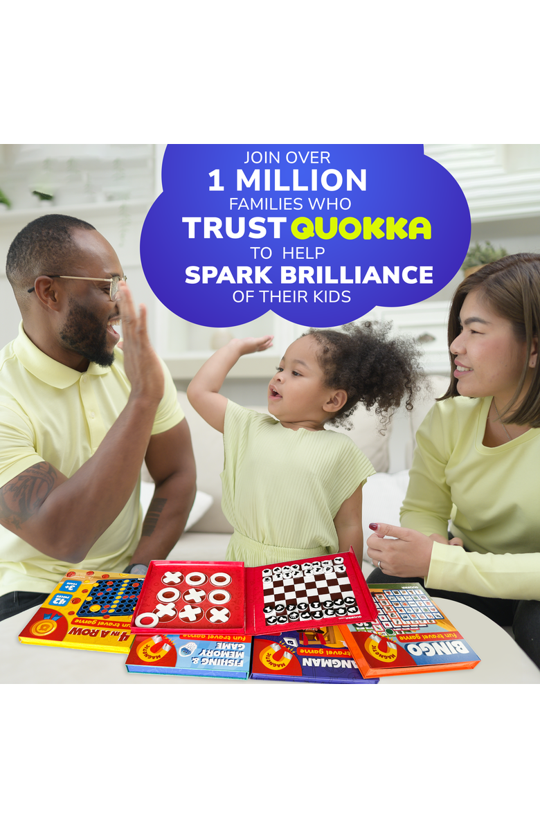 Quokka Magnetic Travel Games Collection for Kids, Alternate, color, Game Chess