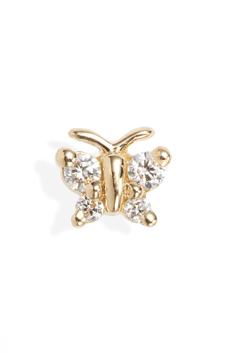 MARIA TASH Diamond Butterfly Stud Earring, Main, color, 