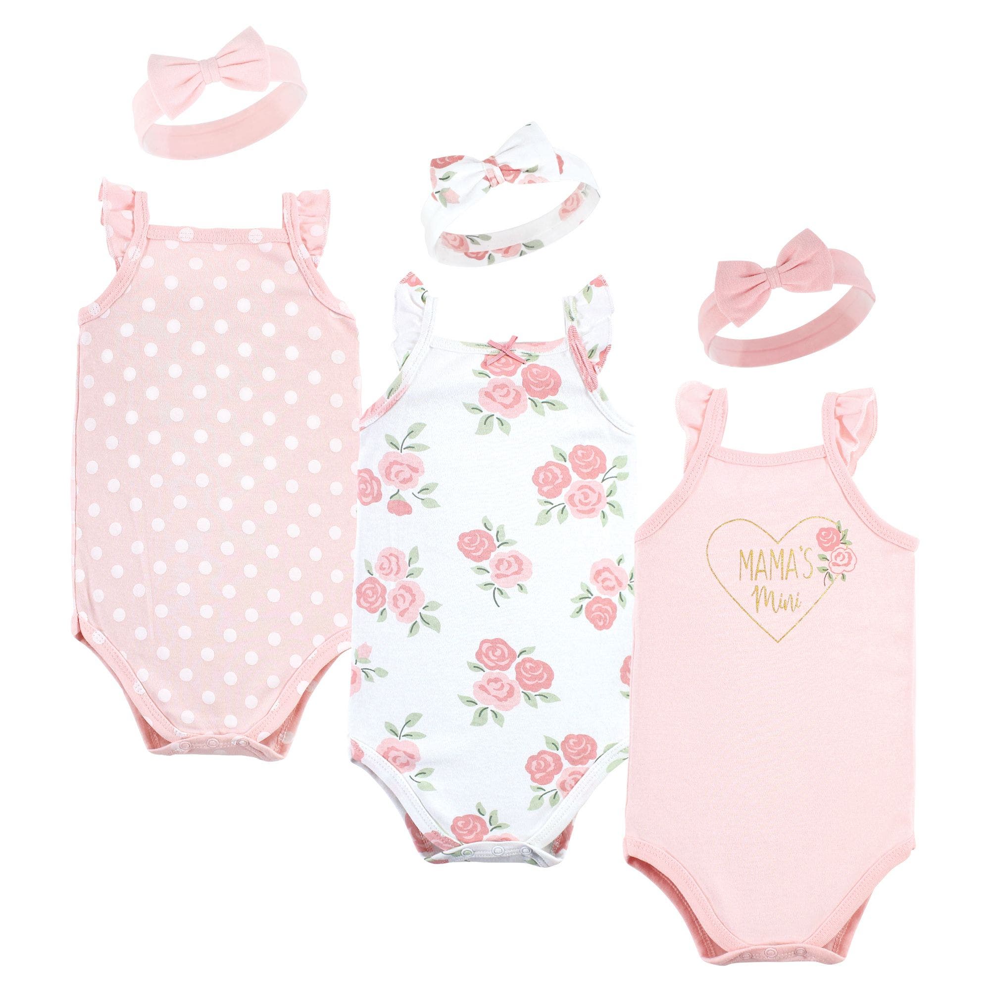 Hudson Baby Sleeveless Bodysuit And Headband Set In Multi