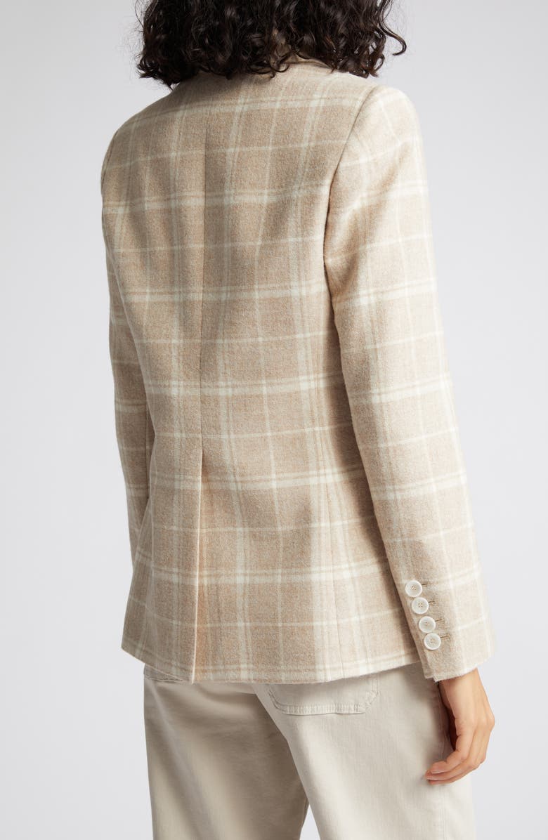 Eleventy Plaid Wool & Alpaca Blend Blazer, Alternate, color,