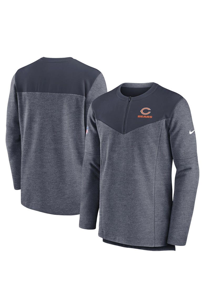 Men's Nike Navy Chicago Bears Sideline Lockup Performance Quarter-Zip Top, Alternate, color, Navy