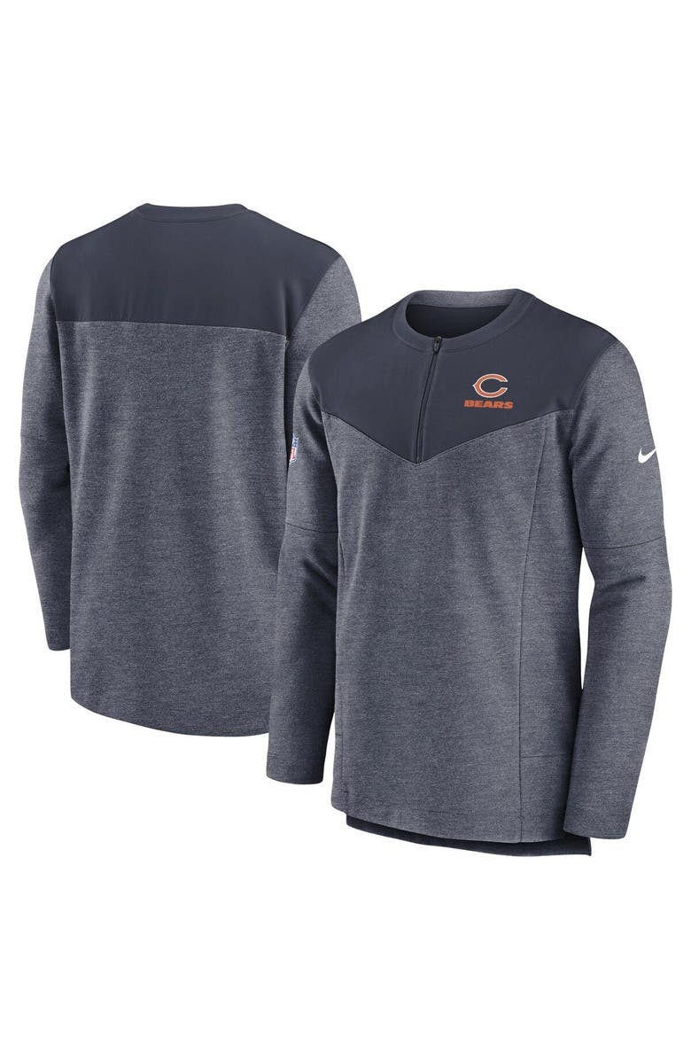 Nike Men's Nike Navy Chicago Bears Sideline Lockup Performance Quarter-Zip Top, Alternate, color, Navy