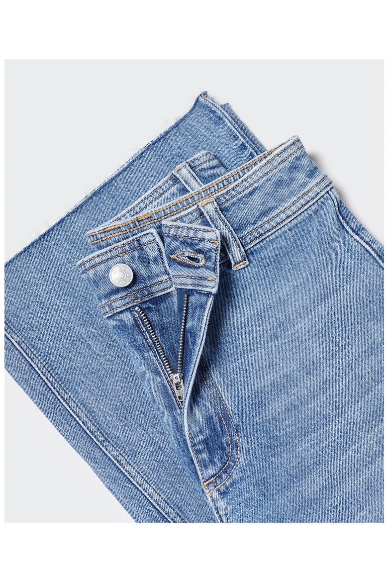High Waist Culotte Jeans, Alternate, color, MEDIUM BLUE