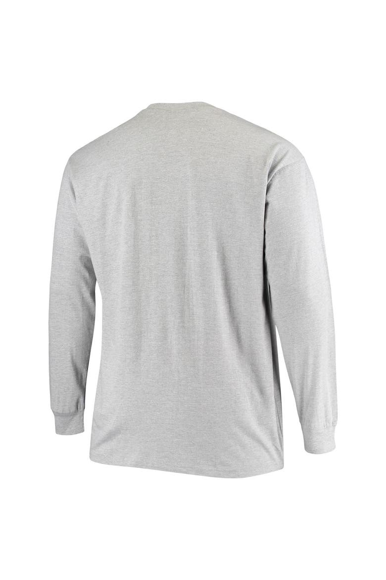Men's Fanatics Branded Heathered Gray New Orleans Saints Big & Tall Practice Long Sleeve T-Shirt, Alternate, color, Heather Gray