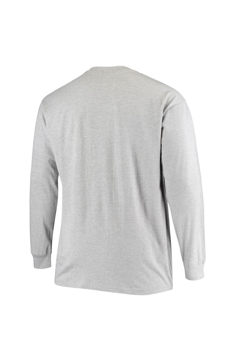 FANATICS Men's Fanatics Branded Heathered Gray New Orleans Saints Big & Tall Practice Long Sleeve T-Shirt, Alternate, color, Heather Gray
