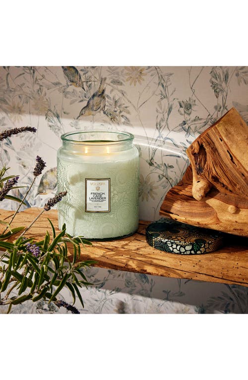 Voluspa French Cade Lavender Luxe Jar Candle In French Cade & Lavender