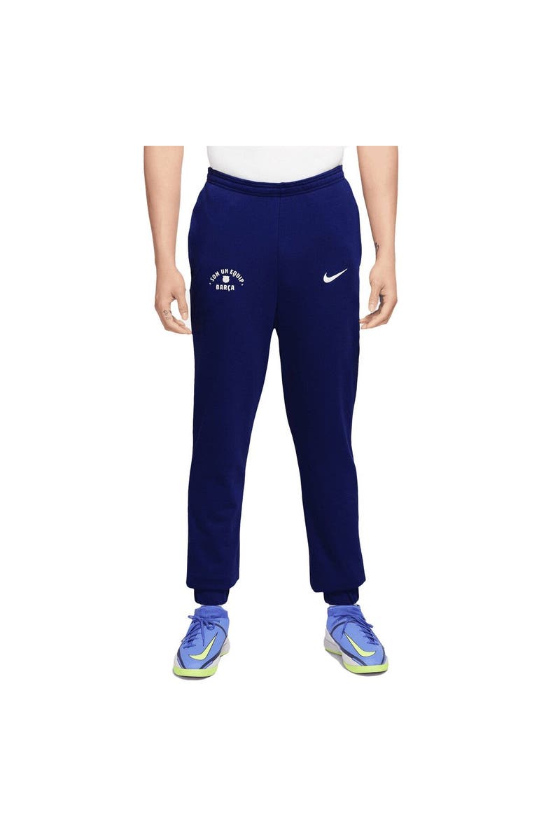 Nike Men's Nike Blue Barcelona Fleece Pants, Main, color, Blue