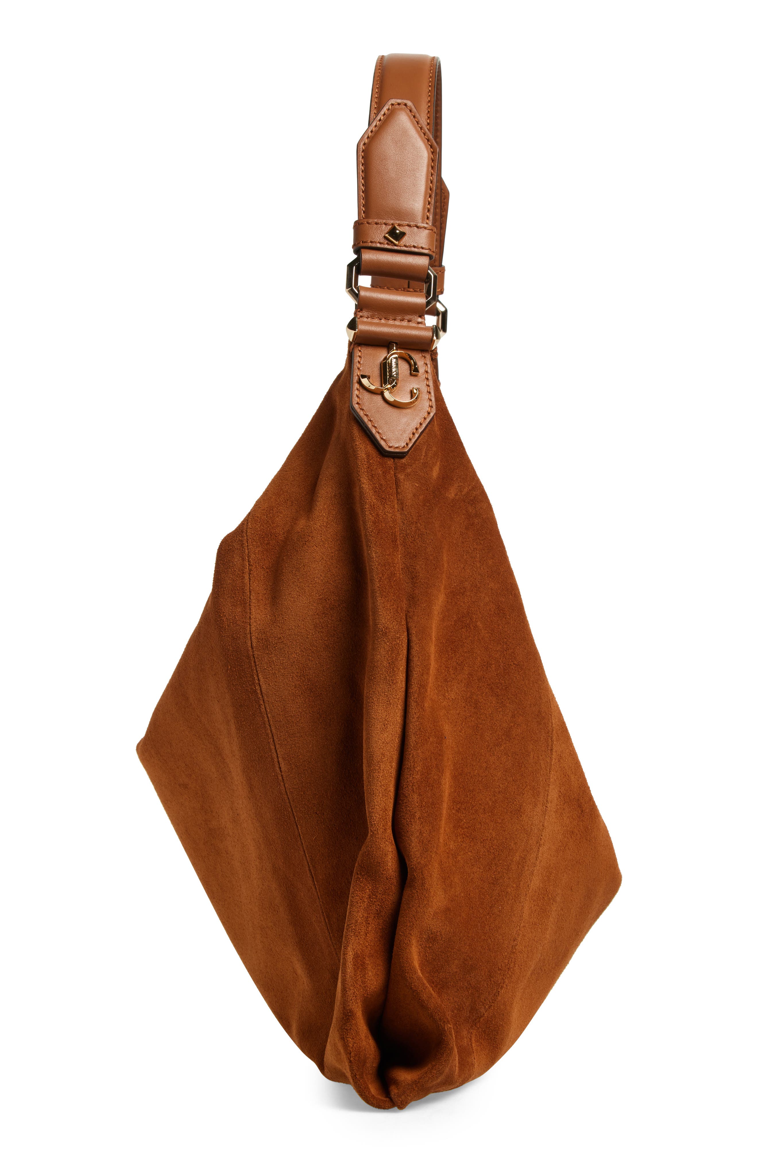Ana Suede Hobo Bag, Alternate, color, TAN