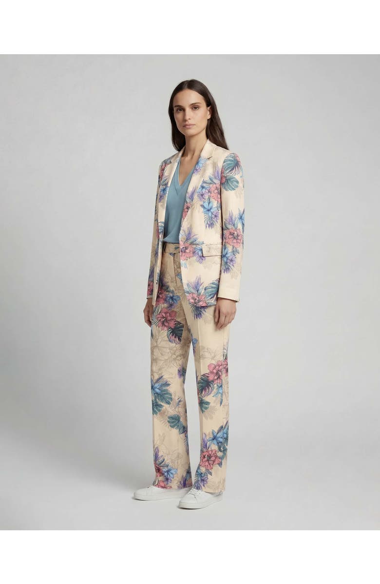 Lords of Harlech Exotic Floral Womens Tailored Blazer, Alternate, color, Exotic Floral Neutral