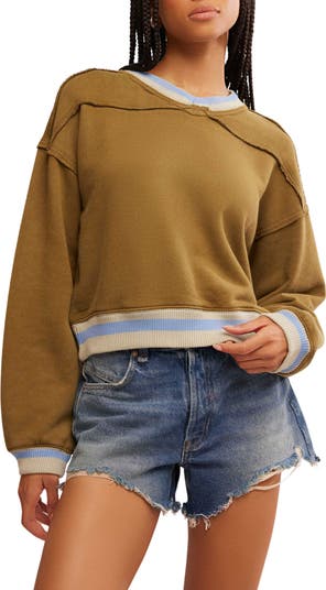 (取寄) フリーピープル レディース リオ スウェットシャツ Free People women Rio Sweatshirt Ivory Combo Free People Rio Sweatshirt – ROOLEE