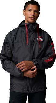 Columbia Men's Columbia Black Ohio State Buckeyes Flash Challenger II Full-Zip Hooded Windbreaker