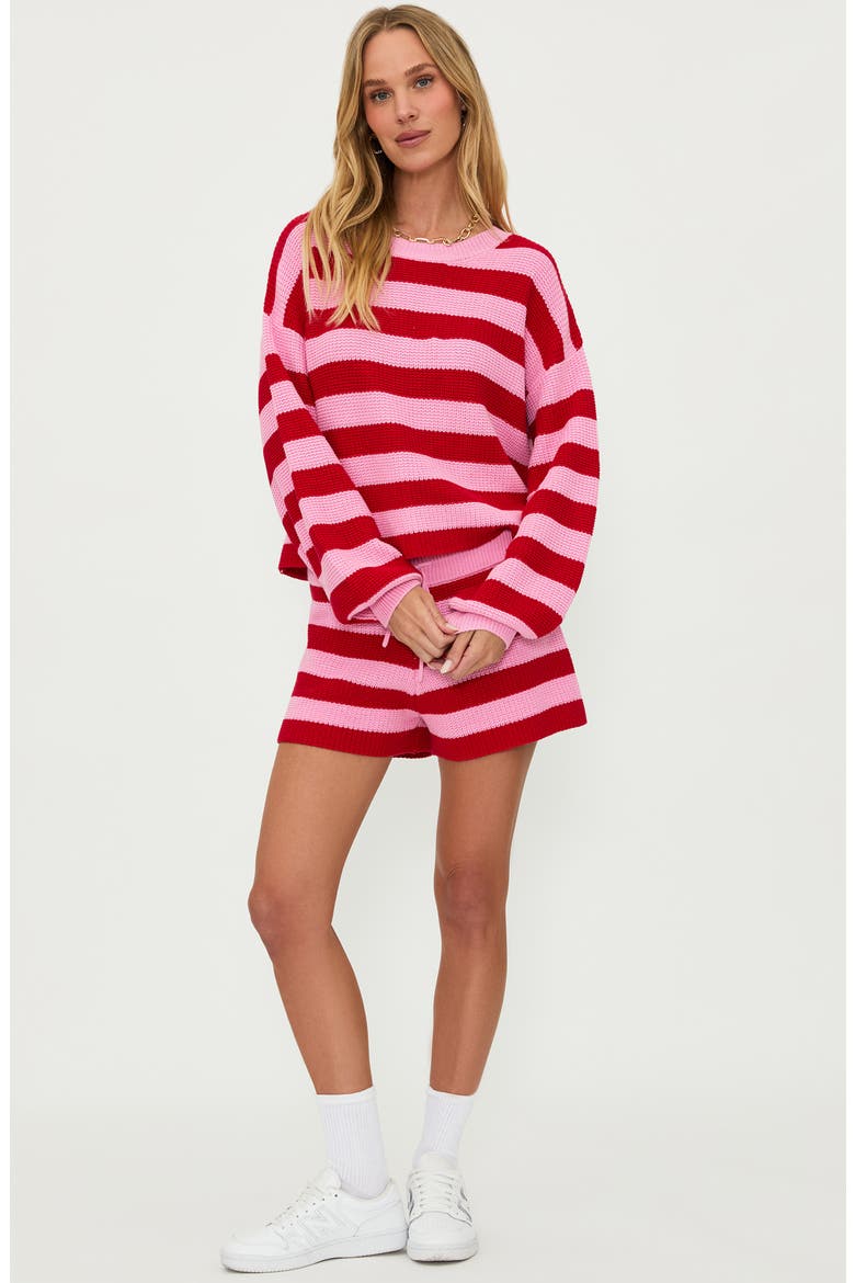 Balboa Cotton Cover-Up Shorts, Alternate, color, CANDY CANE STRIPE