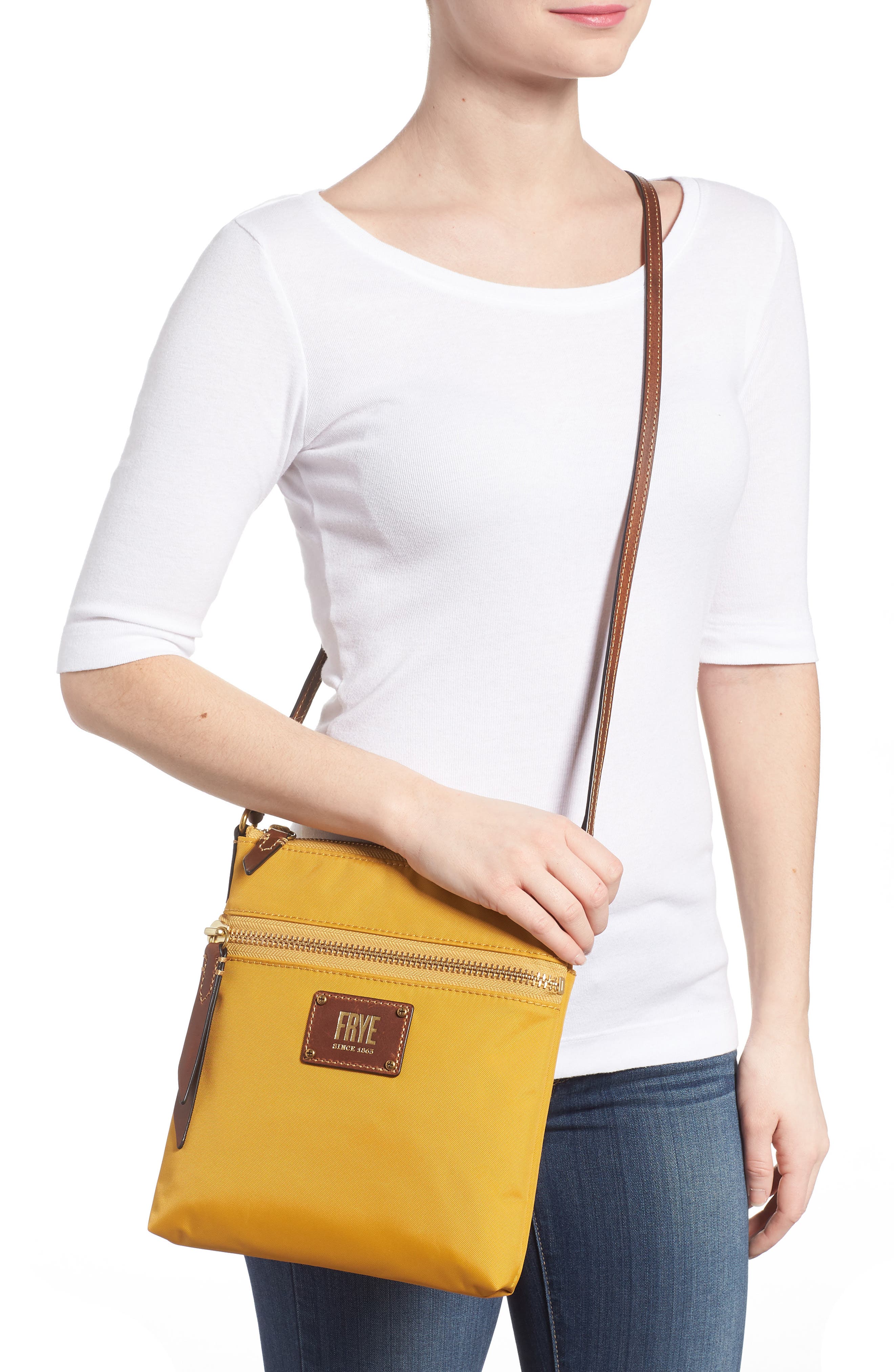 Ivy Water Resistant Crossbody Bag, Alternate, color, YELLOW