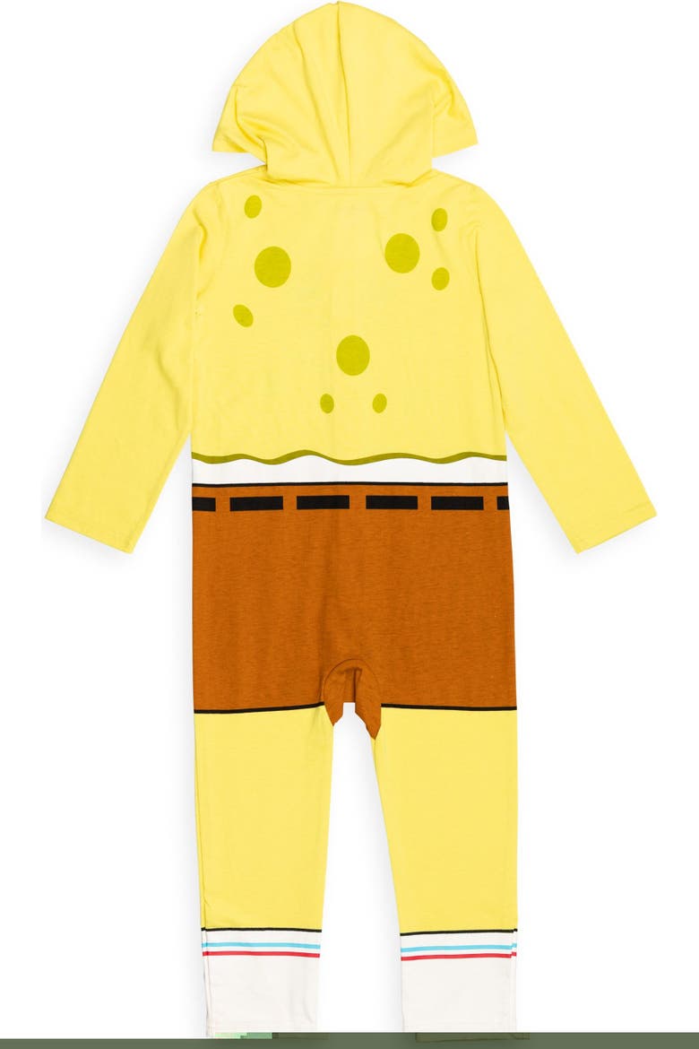 SpongeBob SquarePants Hooded One Piece Coverall, Alternate, color, SpongeBob Yellow