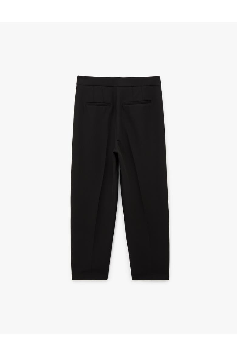 Medium  Rise Chain Detail Trousers, Alternate, color, BLACK