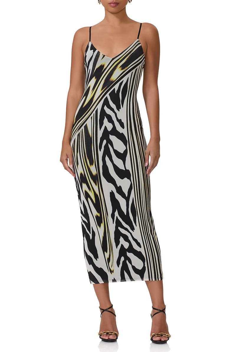 AFRM Amina Mesh Midi Slipdress, Main, color, 