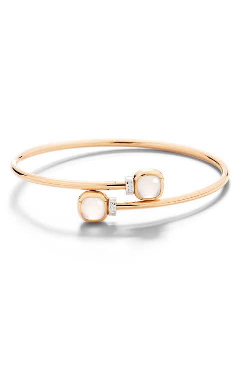 Nudo Milky Quartz Cuff Bracelet