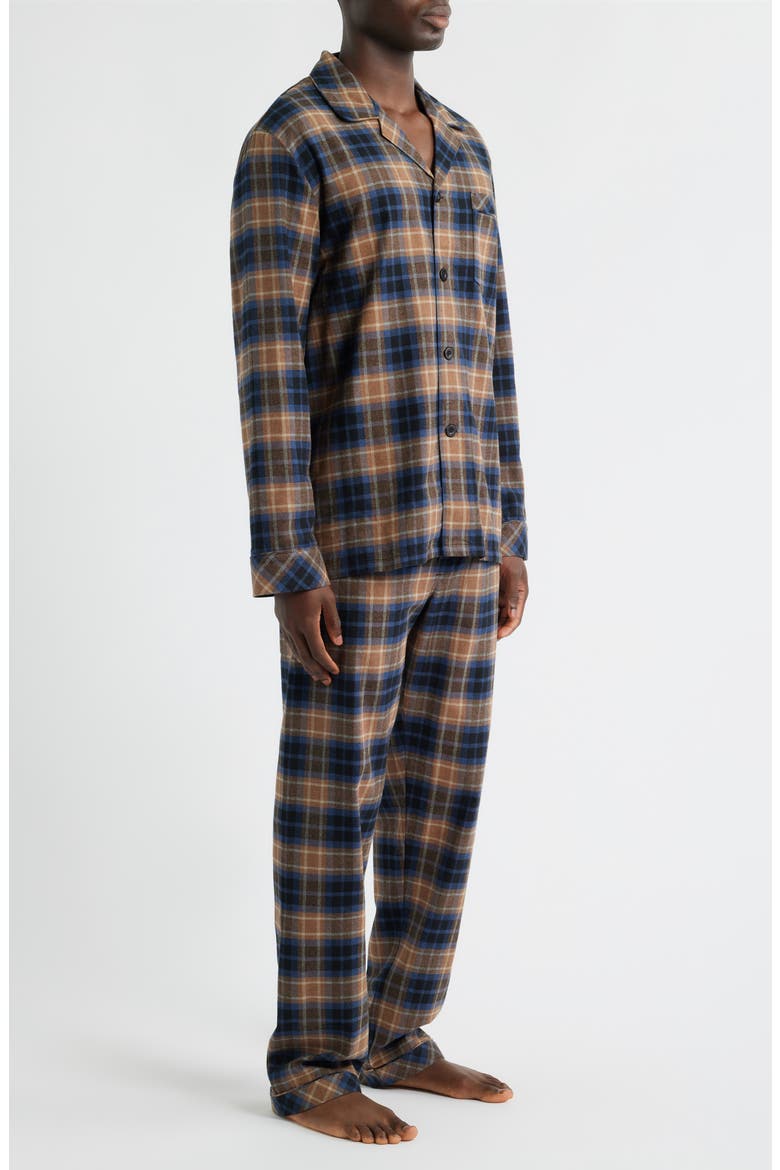 Time Out Flannel Pajamas, Alternate, color, SIENNA