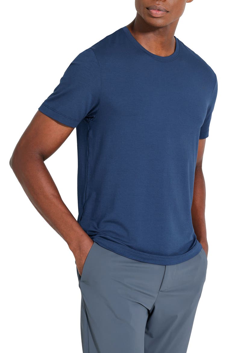 Modal Everyday Tech T-Shirt, Main, color, Ocean Blue